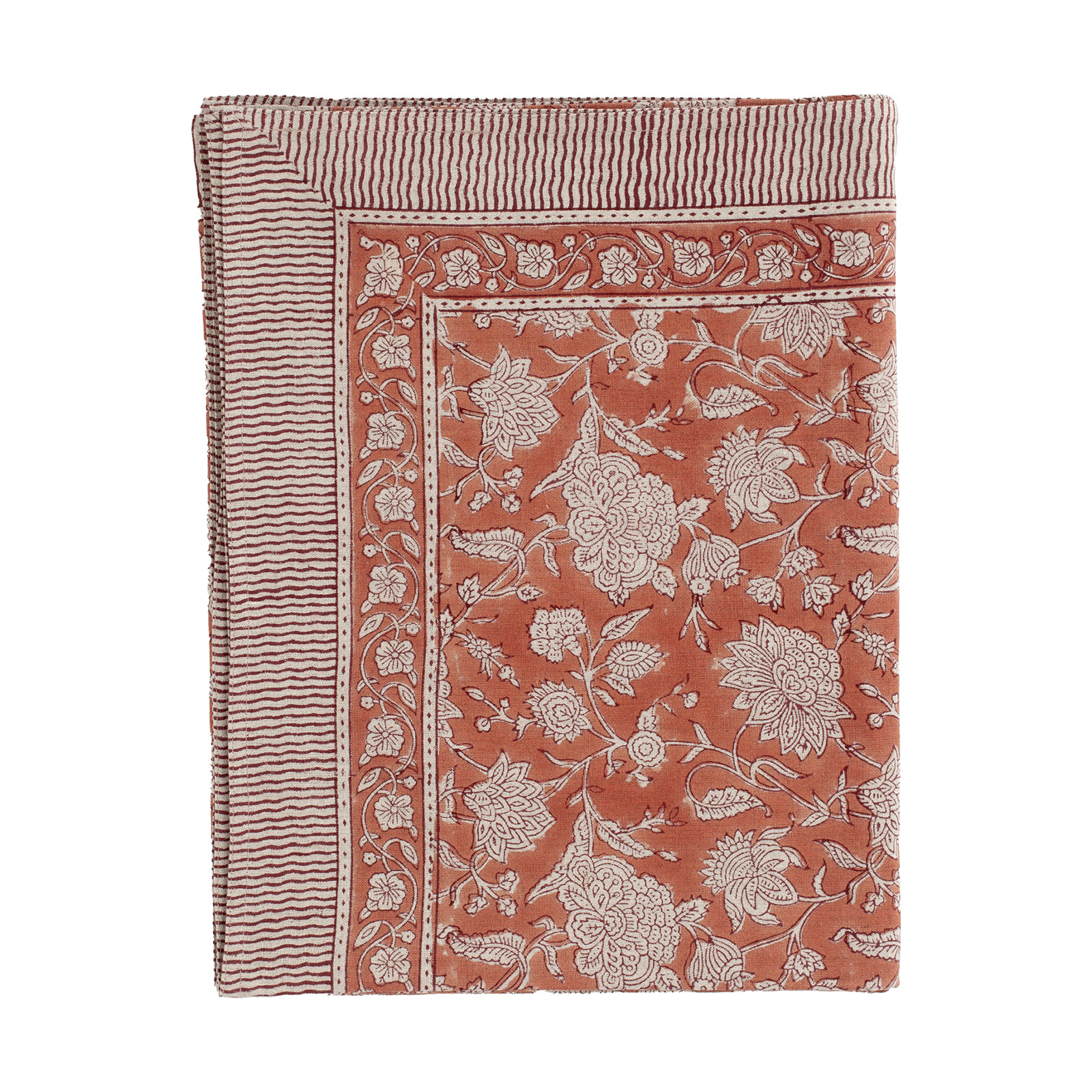 Duk Indian Rose 150x230 terracotta linne